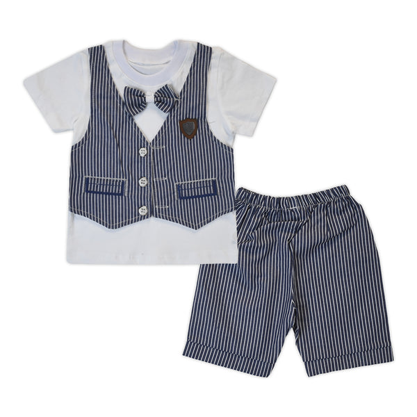Baby boy stripe print formal Suit